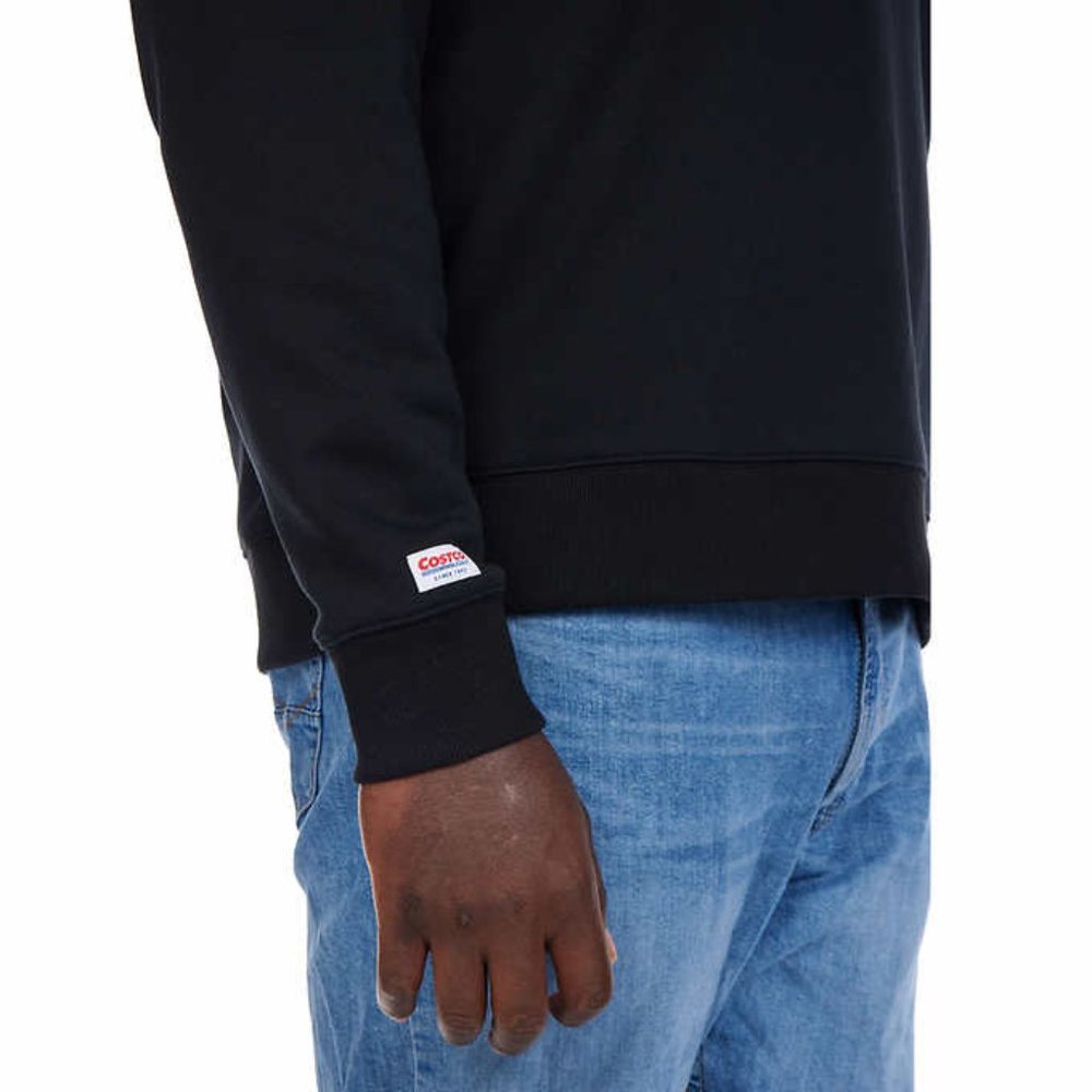 Costco Wholesale Black Unisex Embroidered Logo Fleece Crewneck Sweatshirt - Picture 3 of 8